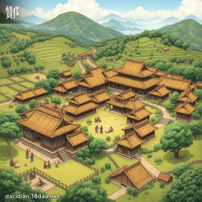 酇 - 國語大辭典配圖