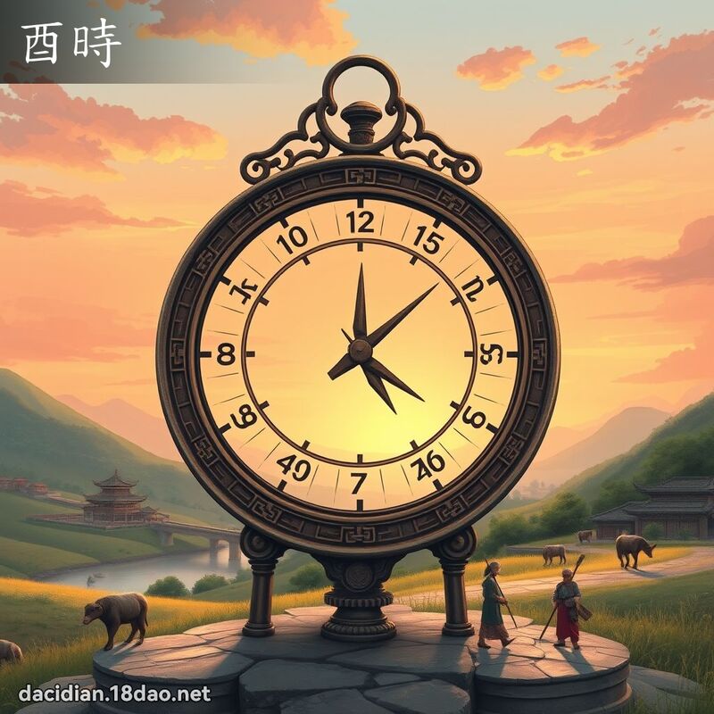 酉時 - 國語大辭典配圖