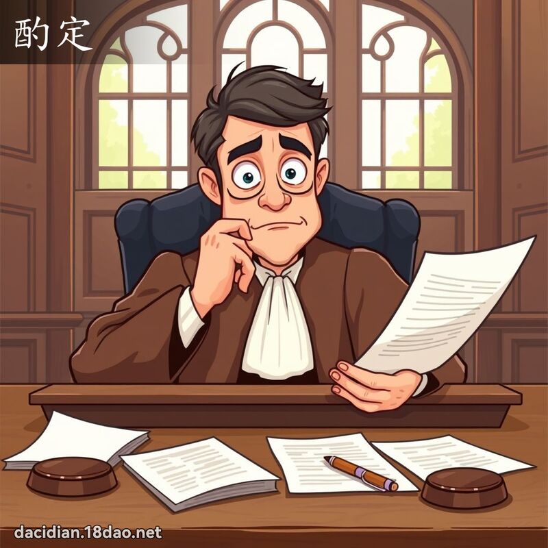 酌定 - 国语大辞典配图