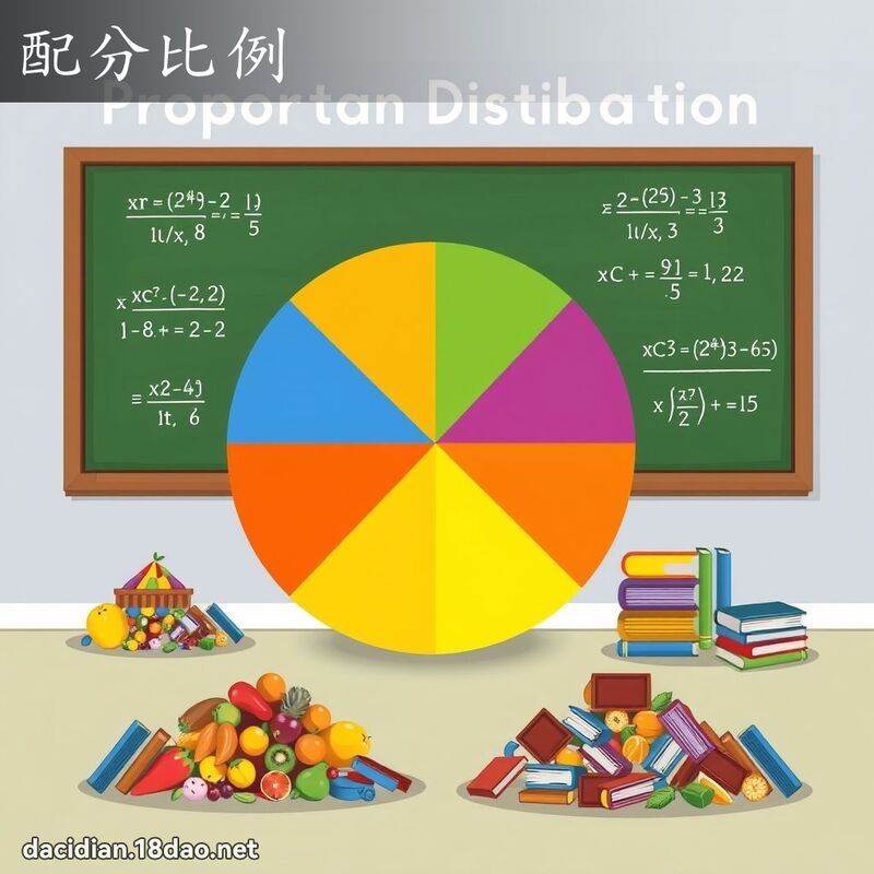 配分比例 - 国语大辞典配图