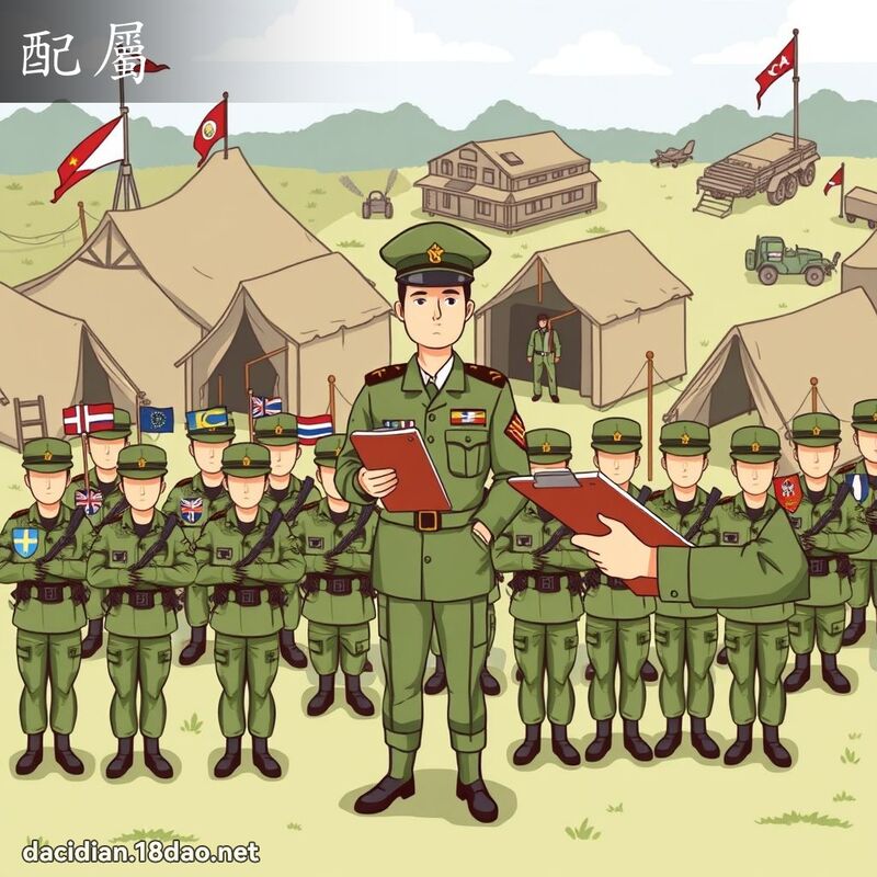 配属 - 国语大辞典配图