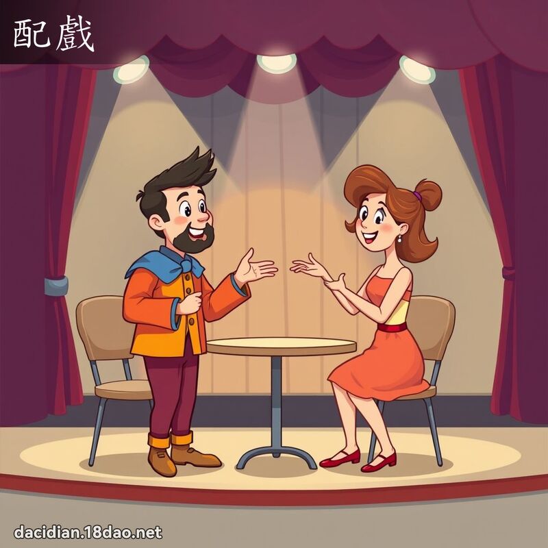 配戏 - 国语大辞典配图