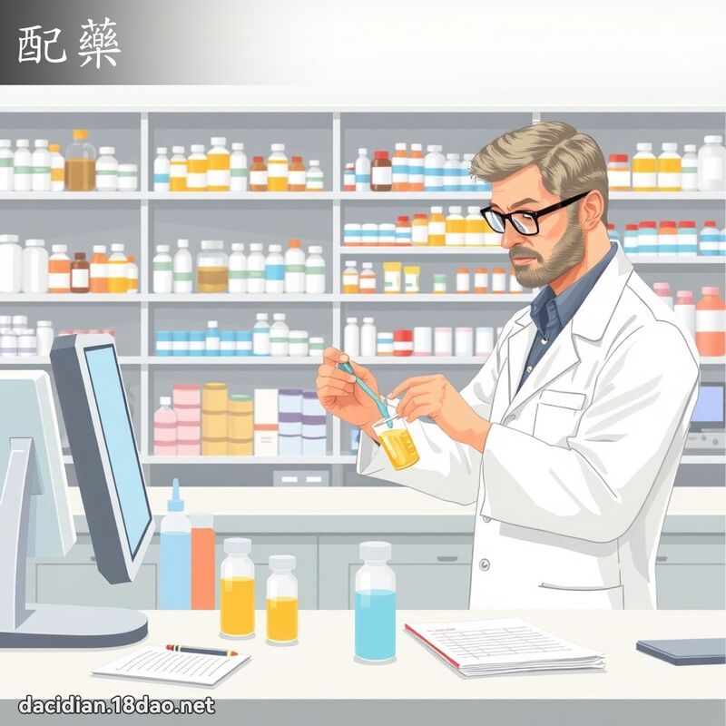 配藥 - 國語大辭典配圖