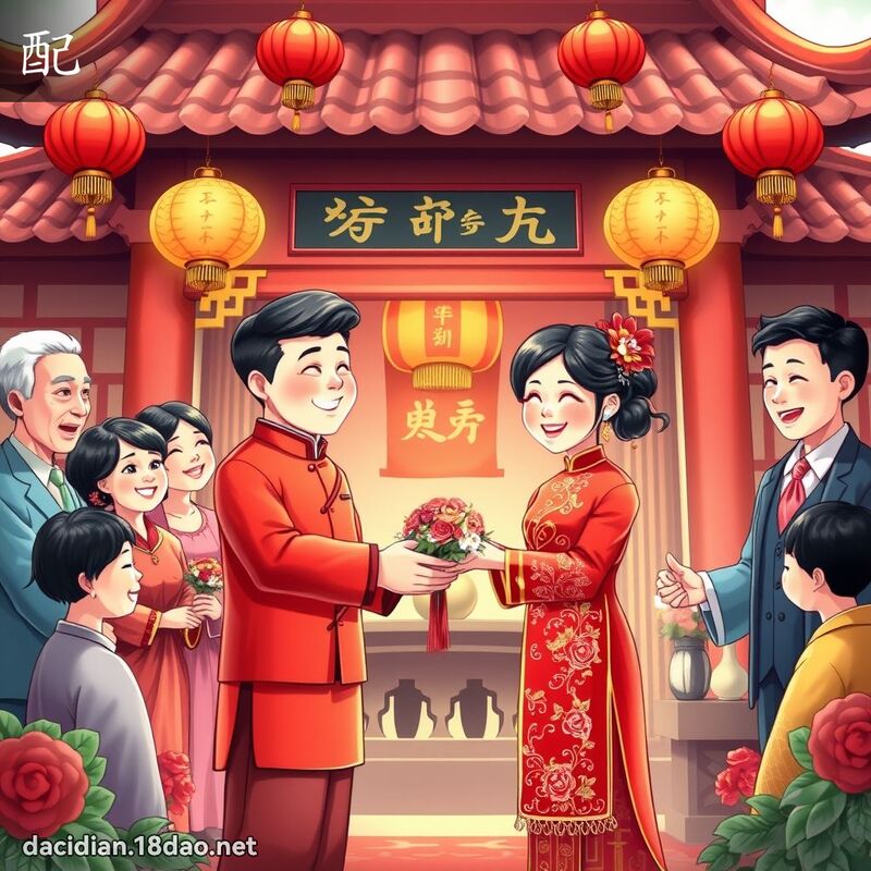 配 - 國語大辭典配圖
