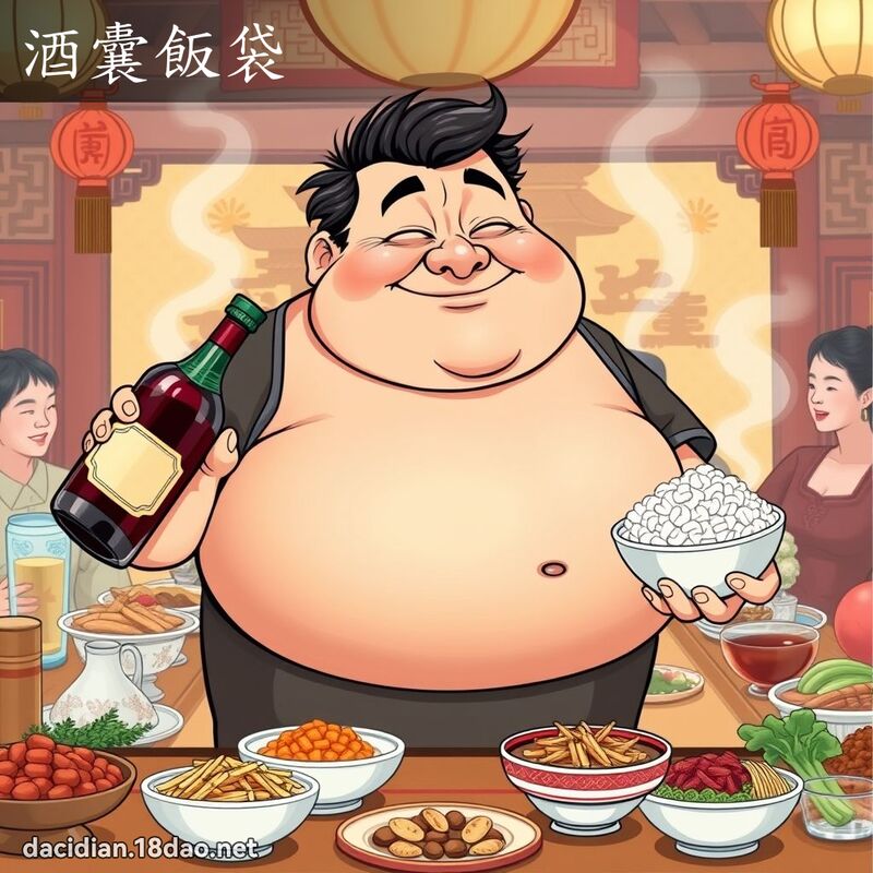 酒囊飯袋 - 國語大辭典配圖