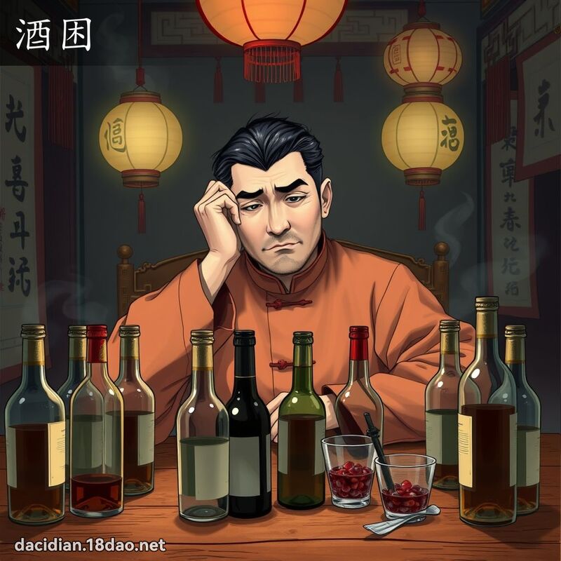 酒困 - 国语大辞典配图