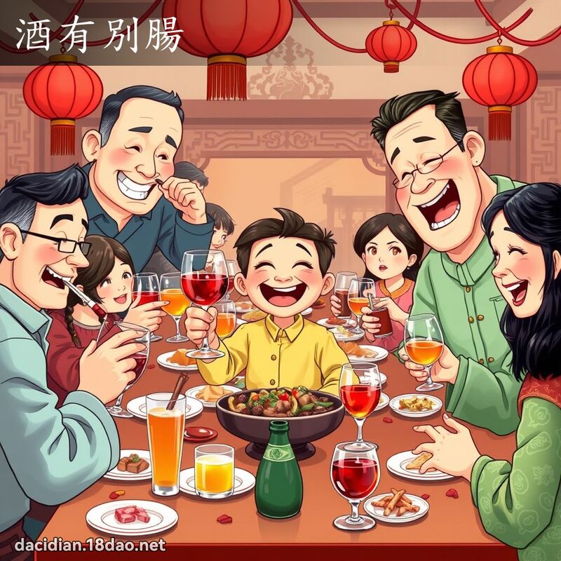酒有別腸 - 國語大辭典配圖