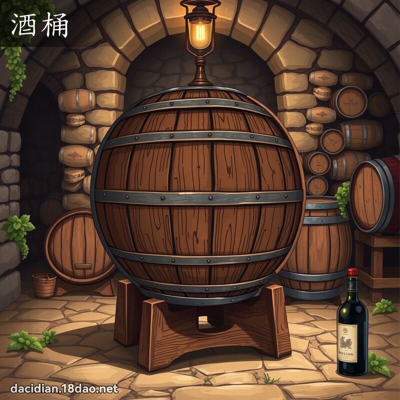 酒桶 - 國語大辭典配圖