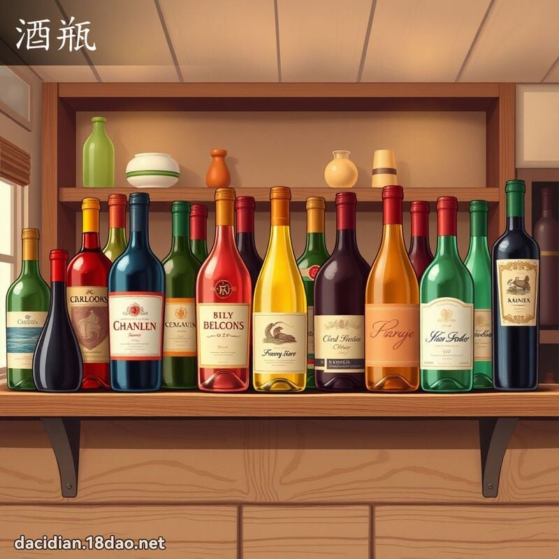 酒瓶 - 國語大辭典配圖