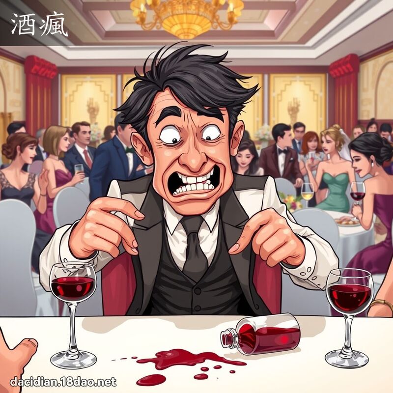 酒瘋 - 國語大辭典配圖