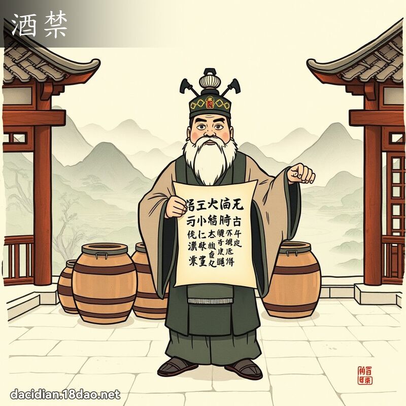 酒禁 - 國語大辭典配圖