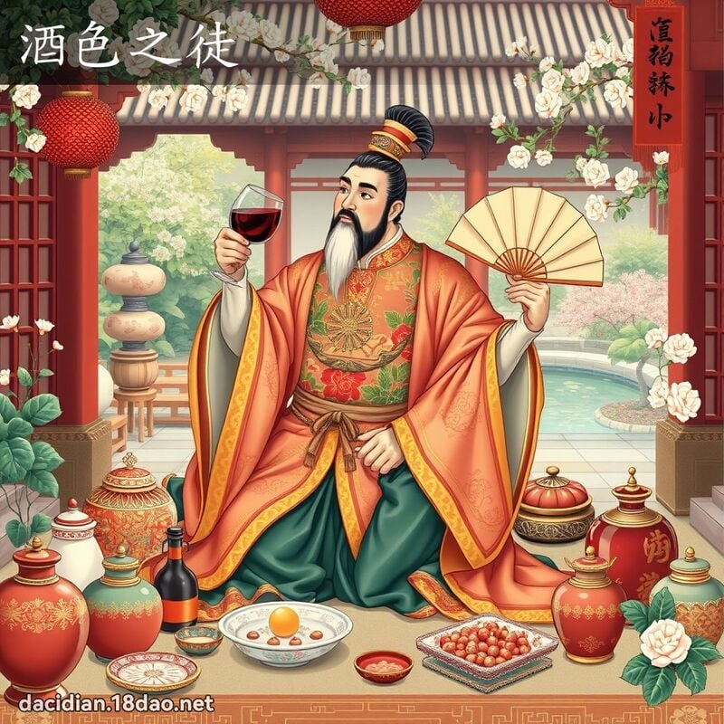 酒色之徒 - 国语大辞典配图