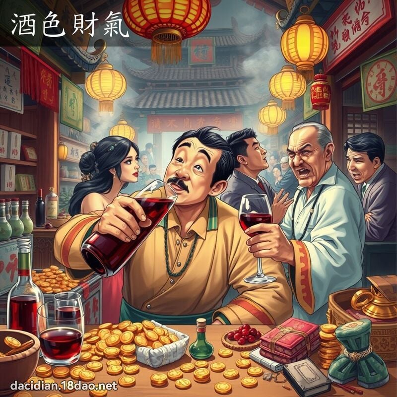 酒色财气 - 国语大辞典配图