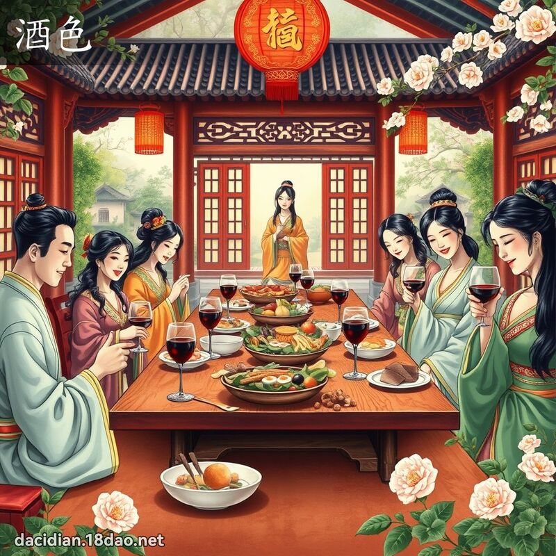 酒色 - 国语大辞典配图