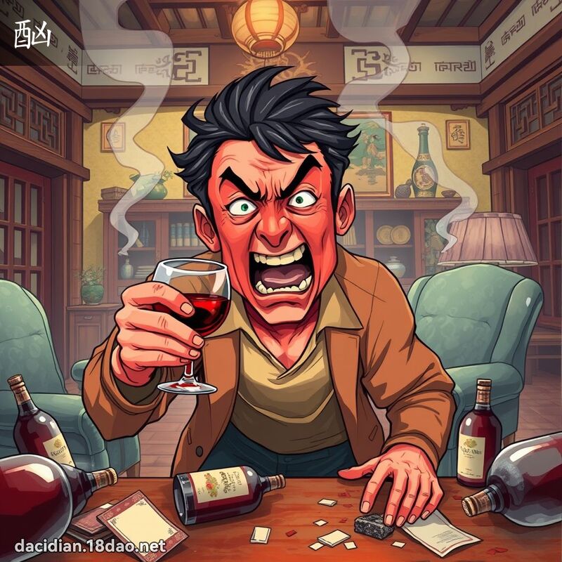 酗 - 國語大辭典配圖