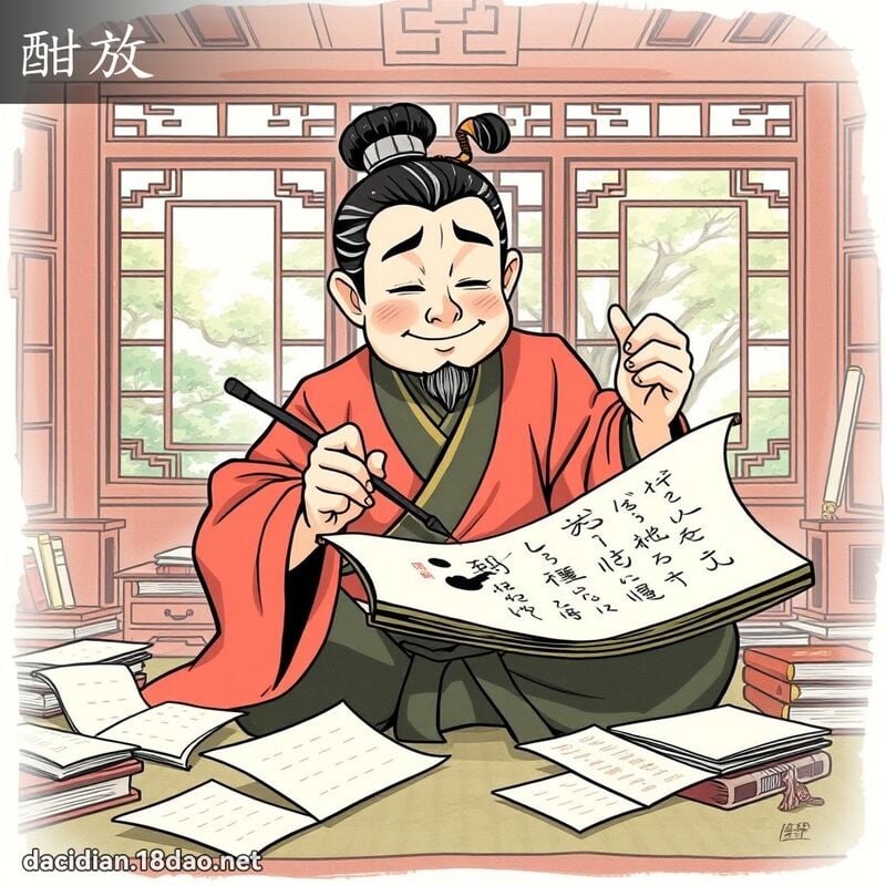 酣放 - 国语大辞典配图