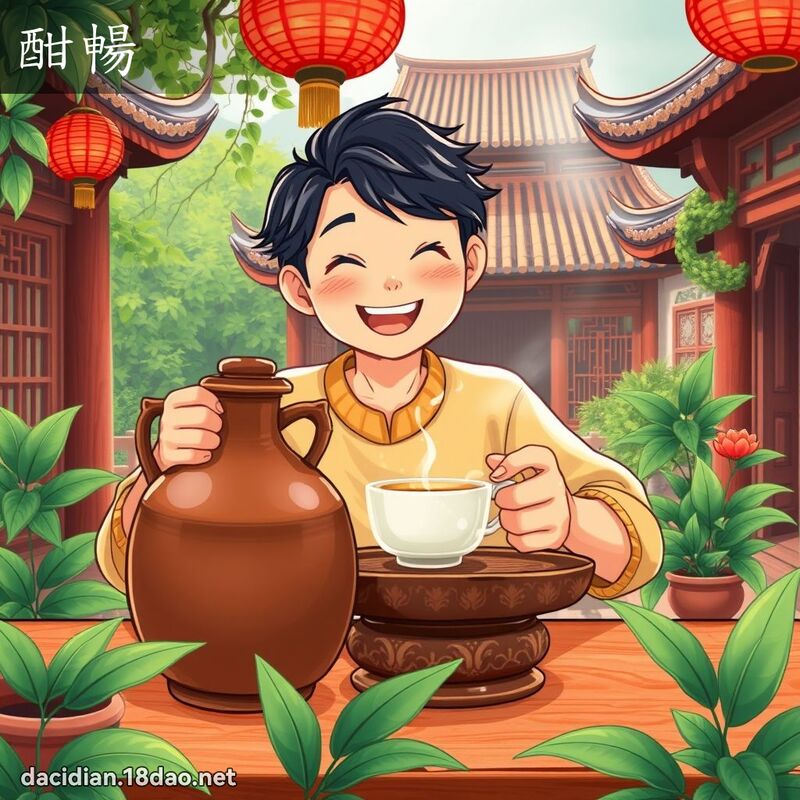 酣畅 - 国语大辞典配图