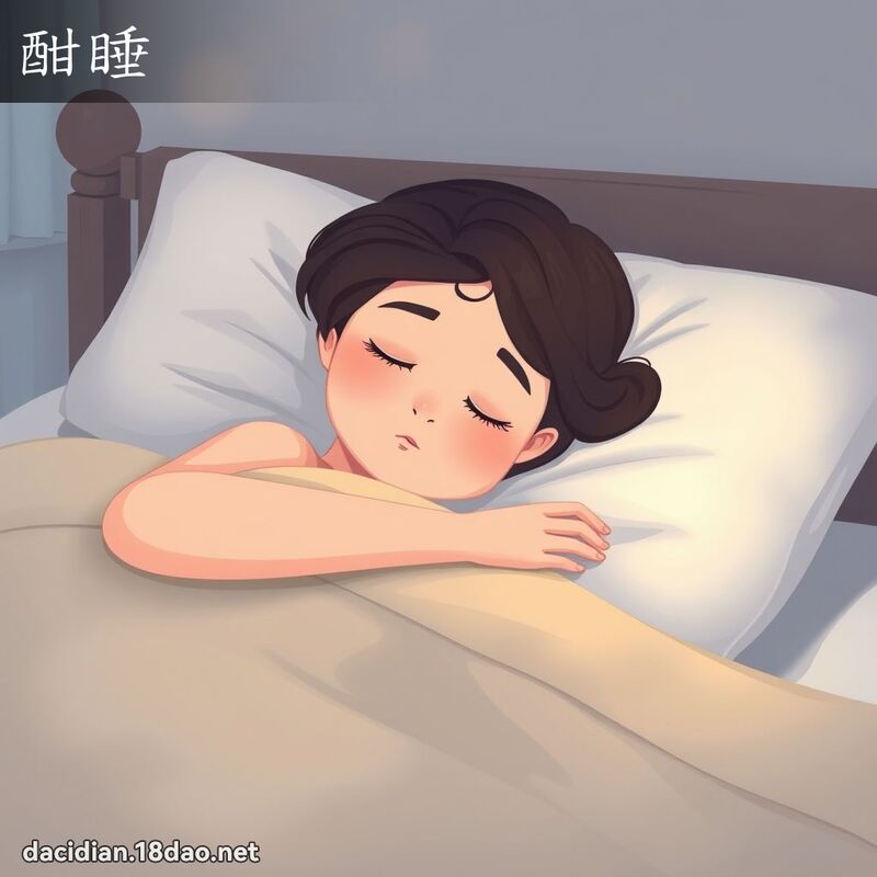 酣睡 - 國語大辭典配圖
