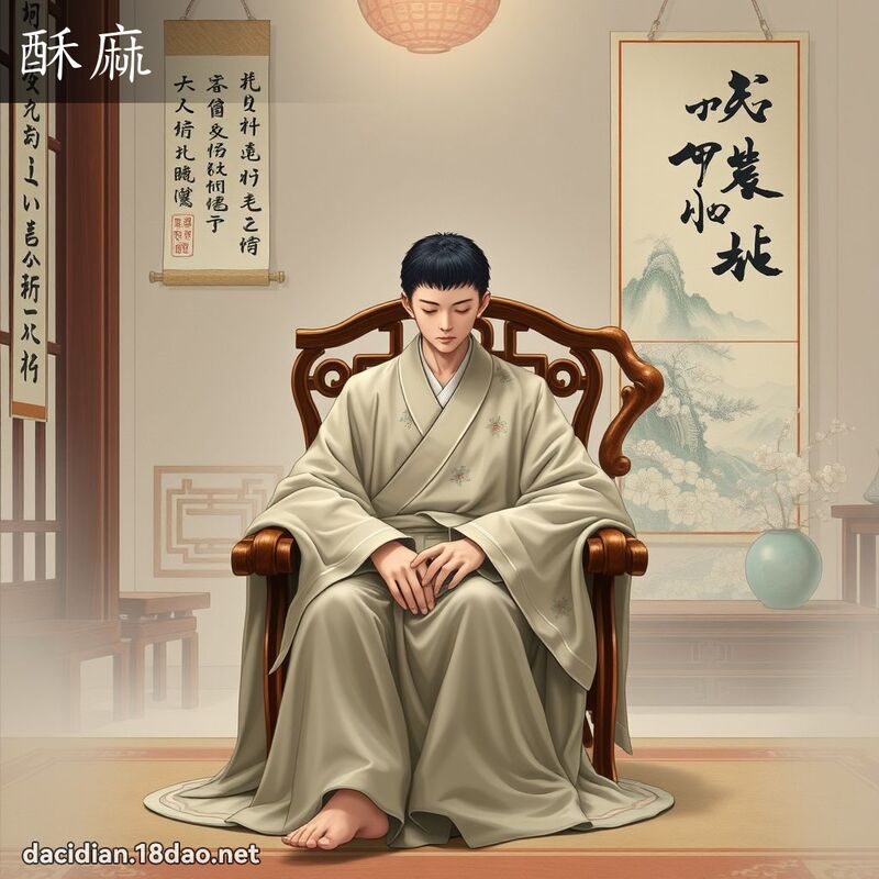酥麻 - 國語大辭典配圖