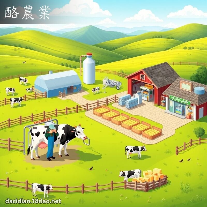 酪农业 - 国语大辞典配图