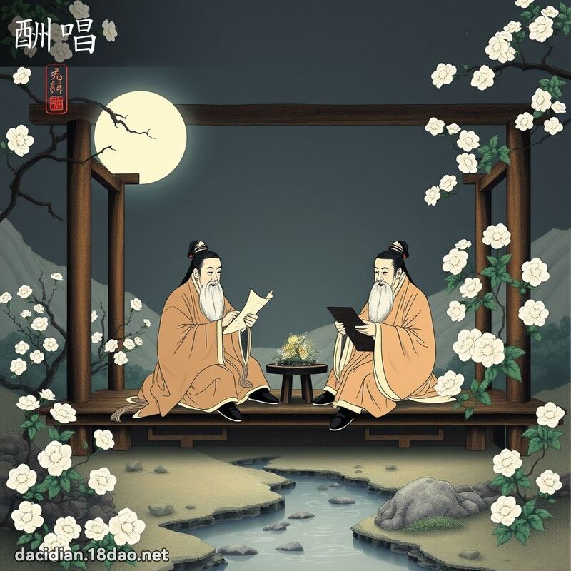酬唱 - 國語大辭典配圖