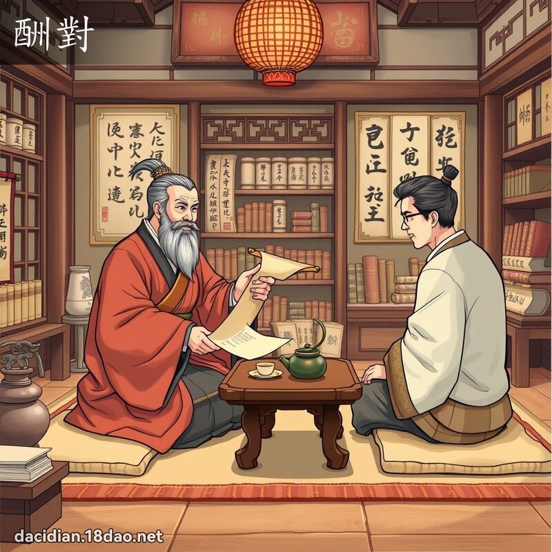 酬对 - 国语大辞典配图