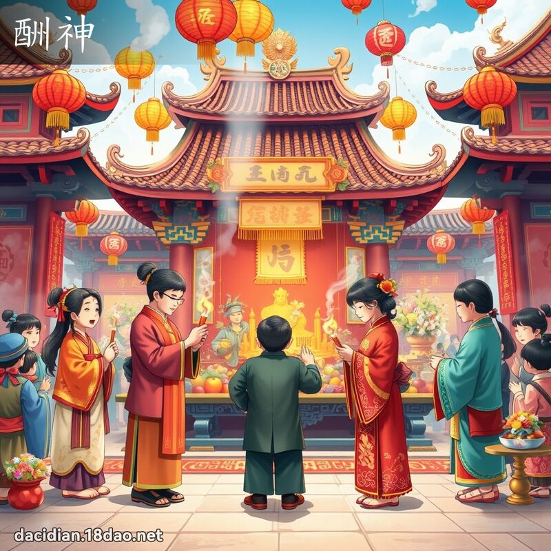 酬神 - 国语大辞典配图
