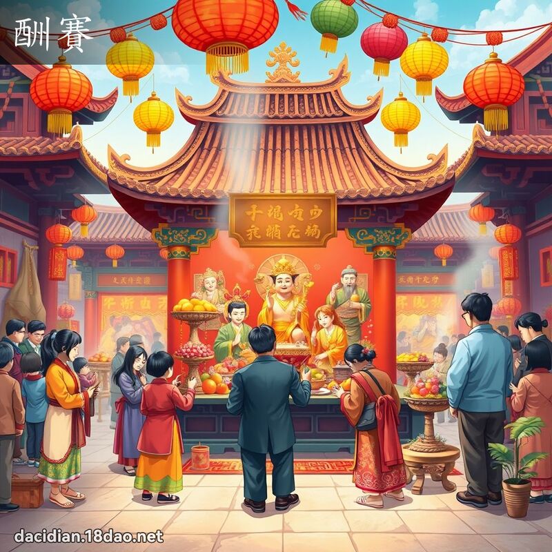 酬賽 - 國語大辭典配圖