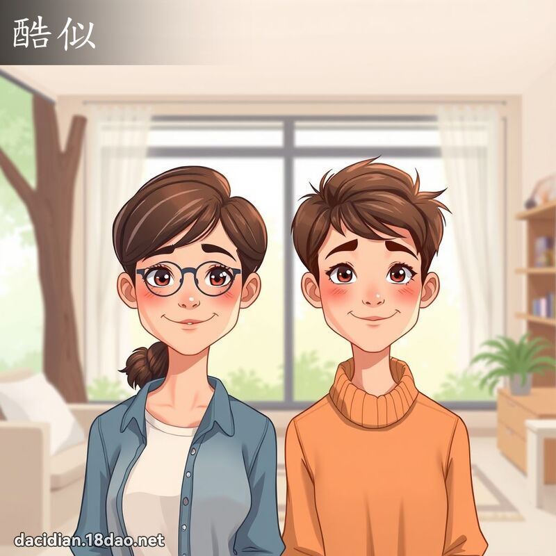 酷似 - 國語大辭典配圖
