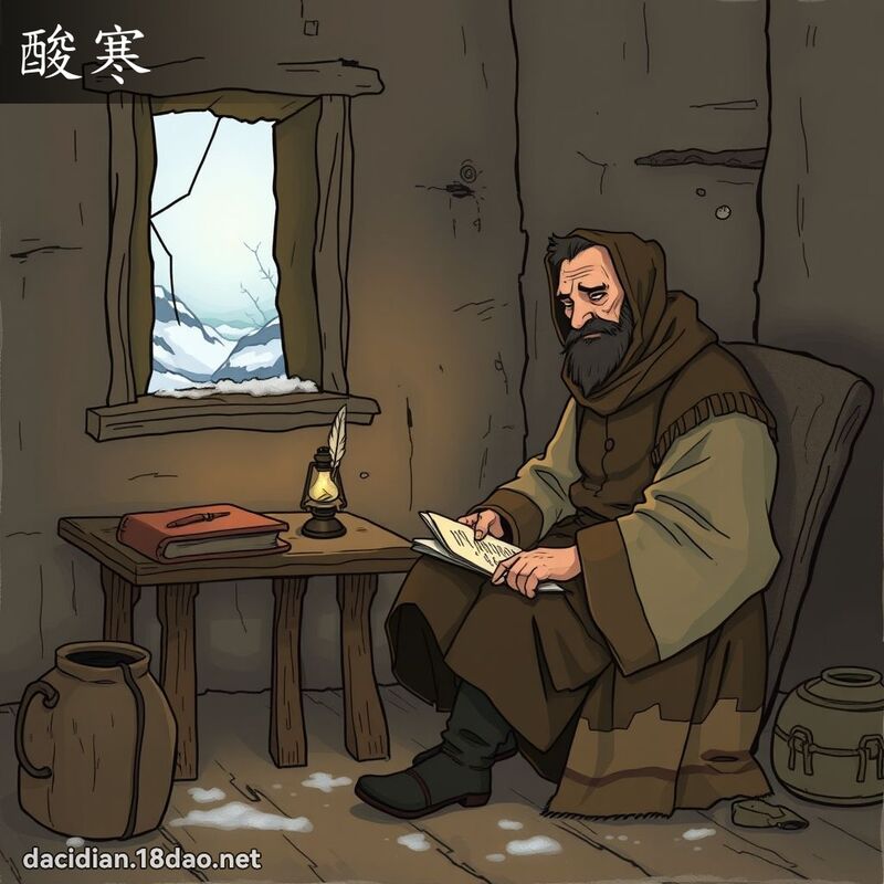 酸寒 - 国语大辞典配图