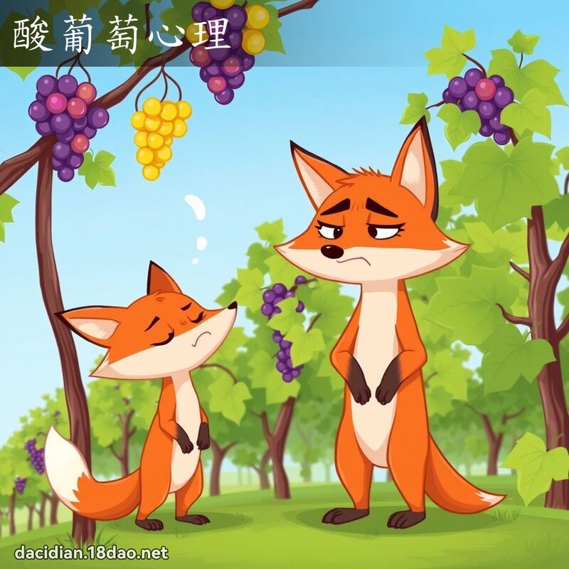 酸葡萄心理 - 國語大辭典配圖