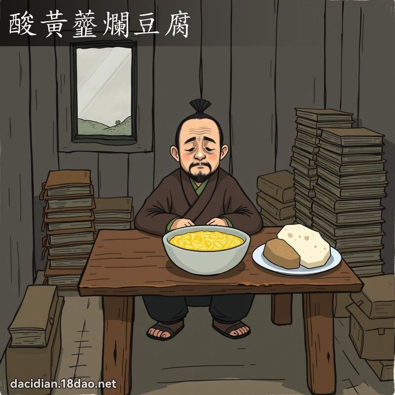 酸黃虀爛豆腐 - 國語大辭典配圖