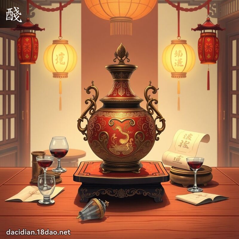 醆 - 國語大辭典配圖