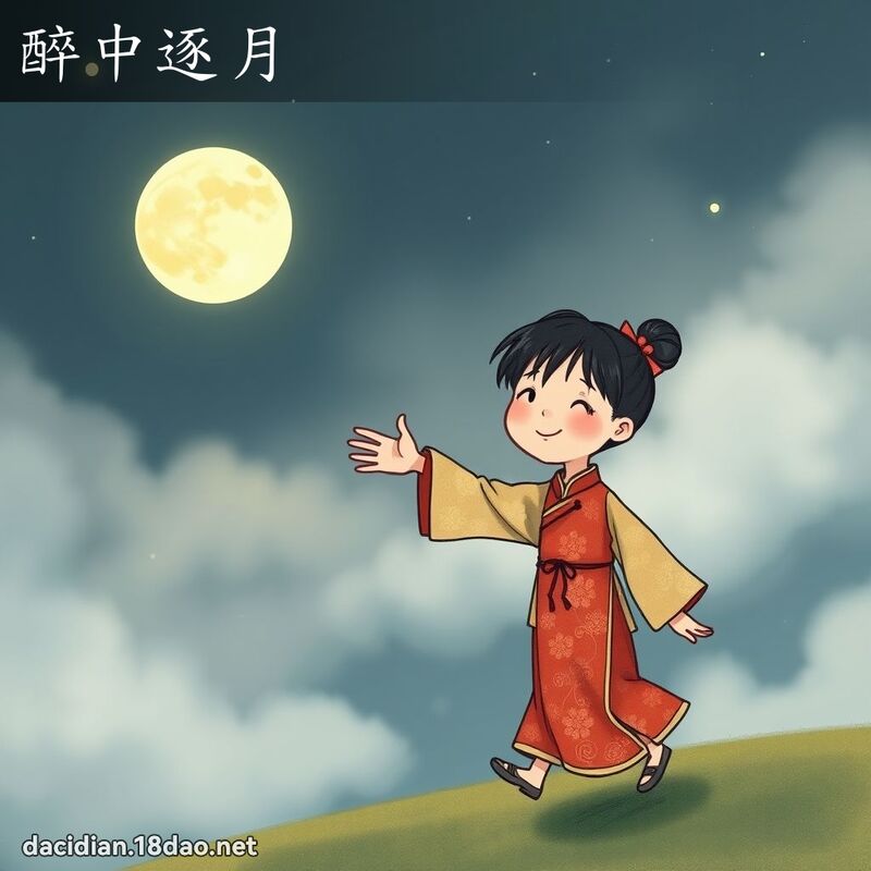 醉中逐月 - 国语大辞典配图