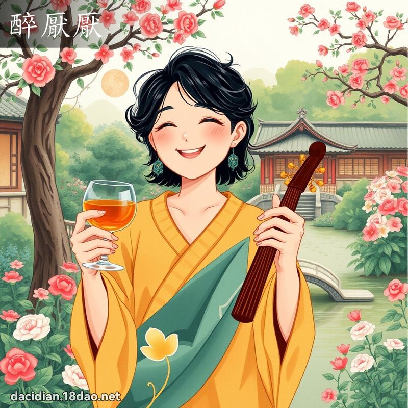 醉厭厭 - 國語大辭典配圖