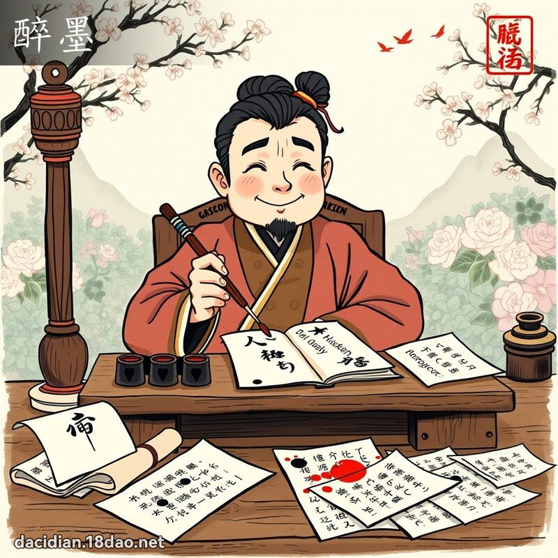 醉墨 - 国语大辞典配图
