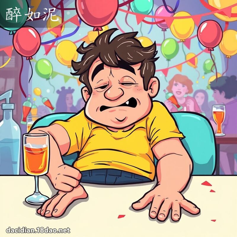 醉如泥 - 国语大辞典配图