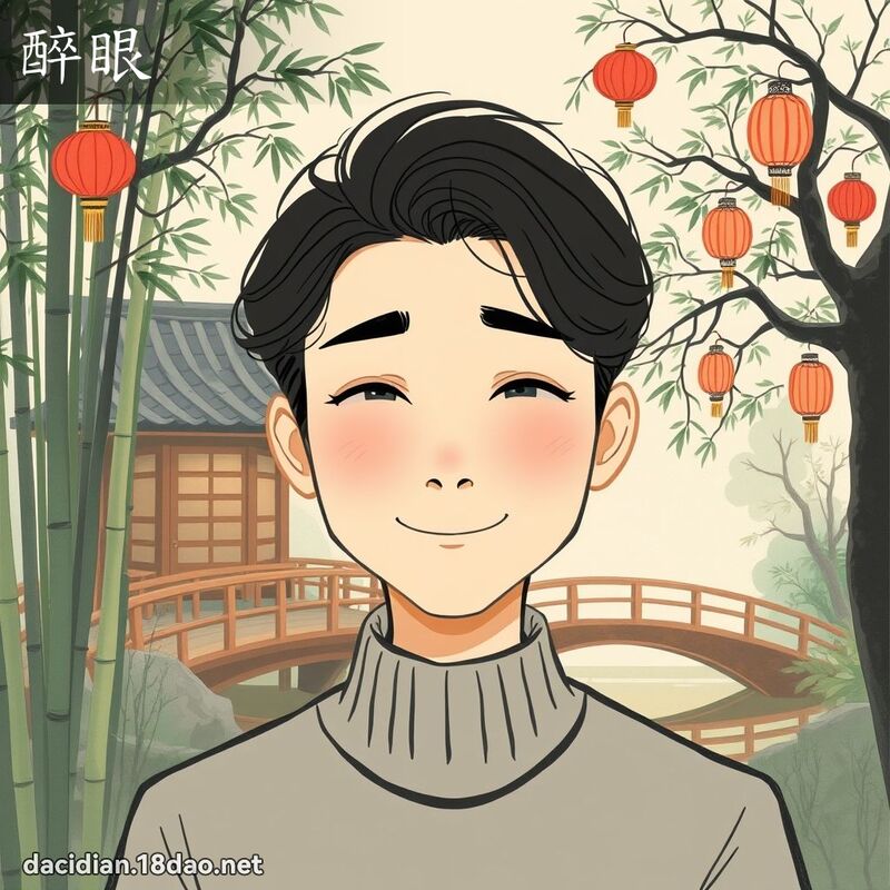 醉眼 - 国语大辞典配图