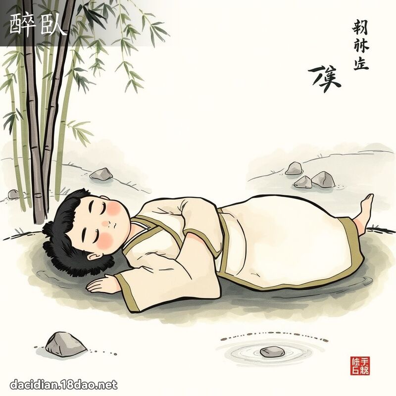 醉臥 - 國語大辭典配圖