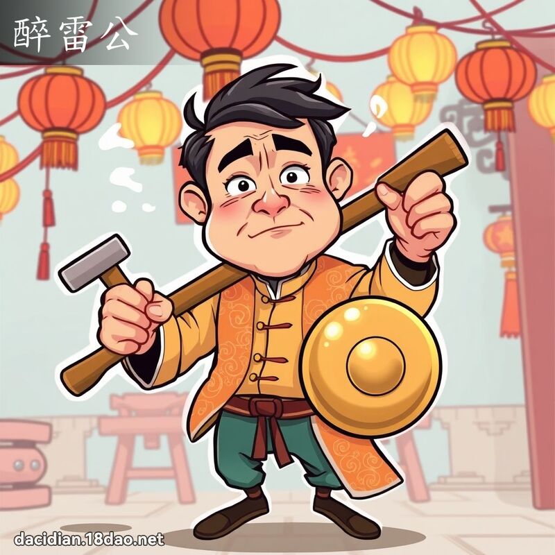 醉雷公 - 国语大辞典配图