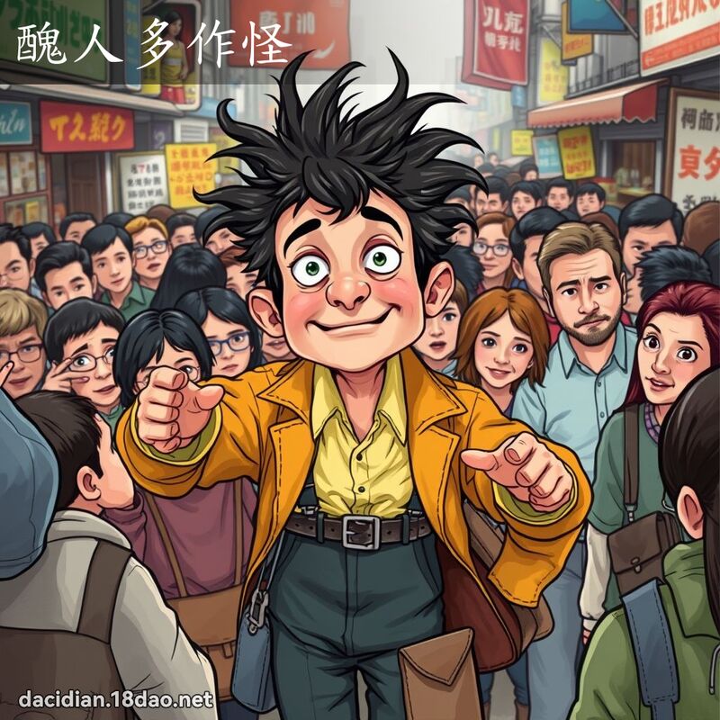 醜人多作怪 - 國語大辭典配圖