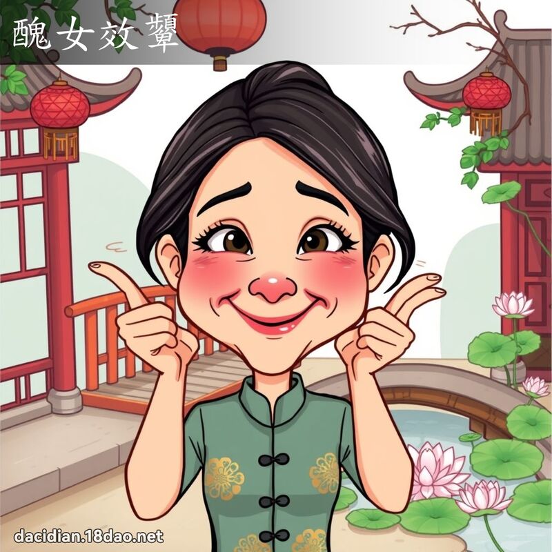 醜女效顰 - 國語大辭典配圖