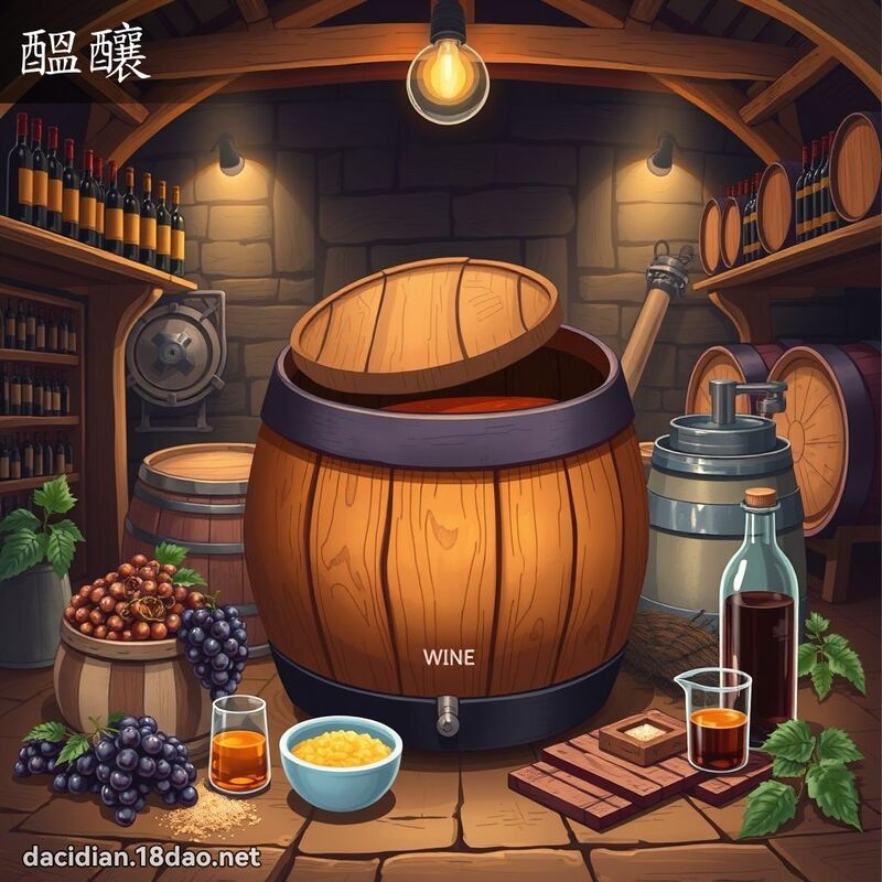 醞釀 - 國語大辭典配圖