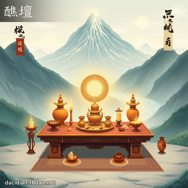 醮坛 - 国语大辞典配图