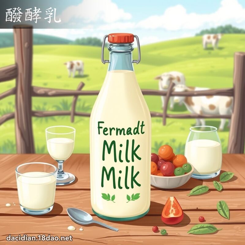 醱酵乳 - 國語大辭典配圖