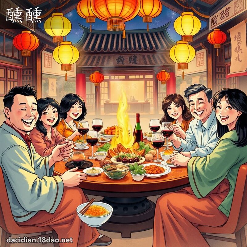 醺醺 - 國語大辭典配圖