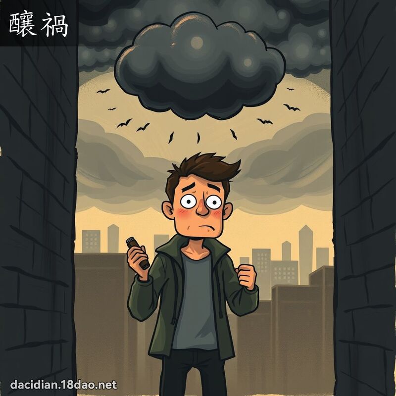 酿祸 - 国语大辞典配图