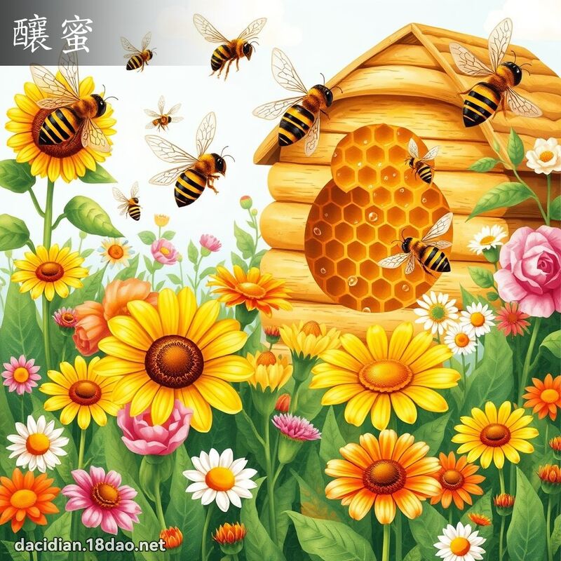 釀蜜 - 國語大辭典配圖