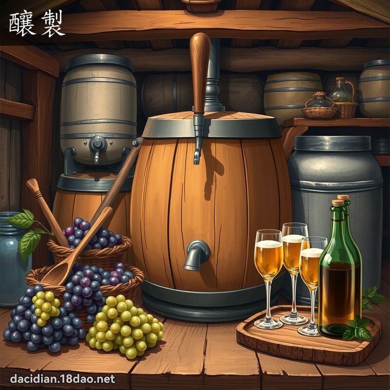釀製 - 國語大辭典配圖