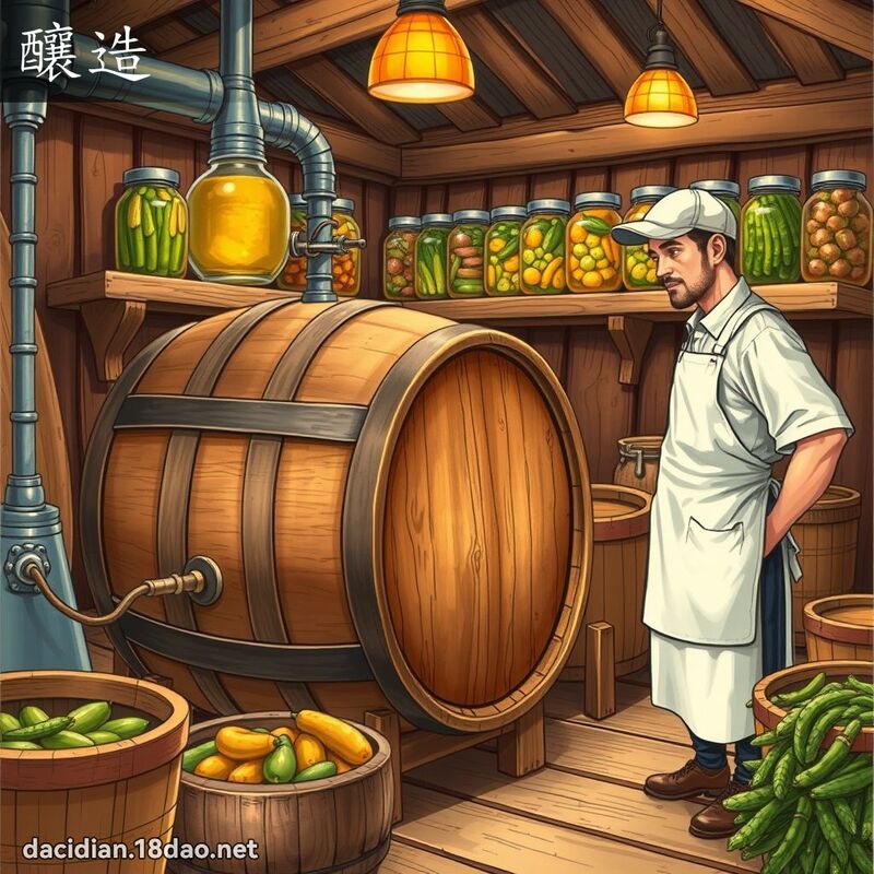 釀造 - 國語大辭典配圖